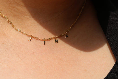 18k Name Necklace