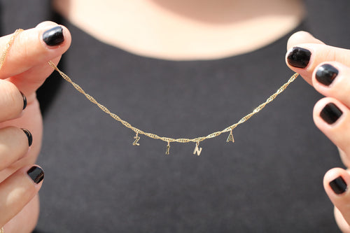 18k Name Necklace